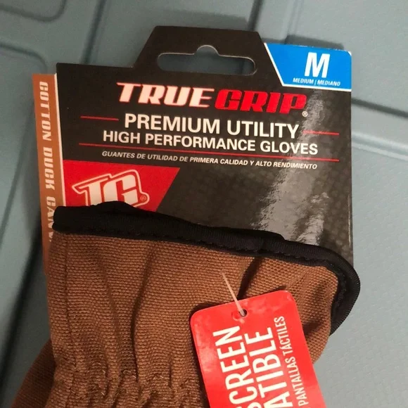 Durable Brown and Black Utility Gloves with Reinforced Grip - Picture 2 of 5